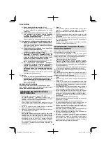 Предварительный просмотр 130 страницы HIKOKI CN 18DSL Handling Instructions Manual