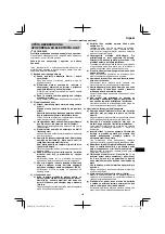 Предварительный просмотр 143 страницы HIKOKI CN 18DSL Handling Instructions Manual