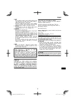 Предварительный просмотр 149 страницы HIKOKI CN 18DSL Handling Instructions Manual