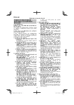 Preview for 60 page of HIKOKI CR 13V2 Handling Instructions Manual