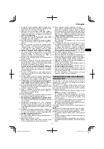 Предварительный просмотр 57 страницы HIKOKI CR 18DA Handling Instructions Manual