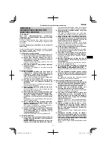 Предварительный просмотр 71 страницы HIKOKI CR 18DA Handling Instructions Manual