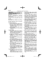 Preview for 104 page of HIKOKI CR 36DA Handling Instructions Manual