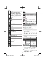 Preview for 120 page of HIKOKI CR 36DA Handling Instructions Manual