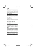 Preview for 186 page of HIKOKI CR 36DA Handling Instructions Manual