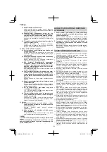 Preview for 190 page of HIKOKI CR 36DA Handling Instructions Manual