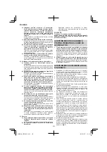 Preview for 202 page of HIKOKI CR 36DA Handling Instructions Manual