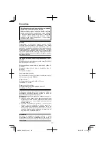 Preview for 234 page of HIKOKI CR 36DA Handling Instructions Manual