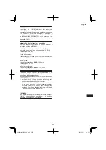 Preview for 259 page of HIKOKI CR 36DA Handling Instructions Manual