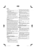 Preview for 10 page of HIKOKI CS 33EDP Handling Instructions Manual