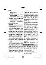 Preview for 266 page of HIKOKI CS 3630DB Handling Instructions Manual