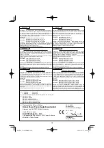 Preview for 298 page of HIKOKI CS 3630DB Handling Instructions Manual