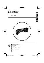 HIKOKI CV 12DA Handling Instructions Manual предпросмотр