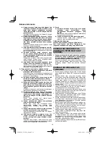 Preview for 42 page of HIKOKI CV 12DA Handling Instructions Manual