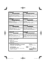 Preview for 91 page of HIKOKI D 10VC3 Handling Instructions Manual