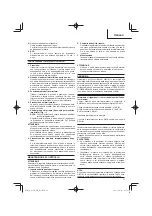 Предварительный просмотр 21 страницы HIKOKI D 6SH Handling Instructions Manual