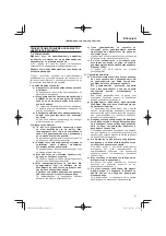 Предварительный просмотр 37 страницы HIKOKI D 6SH Handling Instructions Manual