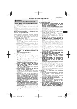 Preview for 45 page of HIKOKI DH 18DPC Handling Instructions Manual