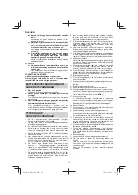 Preview for 76 page of HIKOKI DH 18DPC Handling Instructions Manual