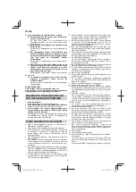 Preview for 94 page of HIKOKI DH 18DPC Handling Instructions Manual