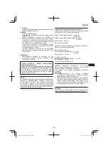 Preview for 109 page of HIKOKI DH 18DPC Handling Instructions Manual