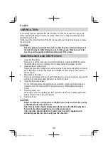 Предварительный просмотр 36 страницы HIKOKI DH 24PG Handling Instructions Manual