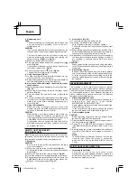 Preview for 16 page of HIKOKI DH 28PD Handling Instructions Manual