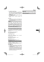 Preview for 57 page of HIKOKI DH 30PC2 Handling Instruction