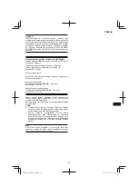 Preview for 65 page of HIKOKI DH 30PC2 Handling Instruction