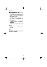 Preview for 16 page of HIKOKI DH 40MEY Handling Instructions Manual