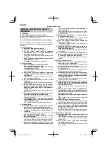 Preview for 2 page of HIKOKI DH14DSL Handling Instructions Manual