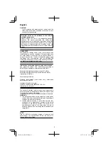 Preview for 8 page of HIKOKI DH14DSL Handling Instructions Manual