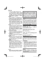 Preview for 92 page of HIKOKI DH14DSL Handling Instructions Manual