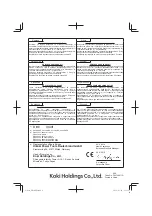 Preview for 196 page of HIKOKI DH14DSL Handling Instructions Manual