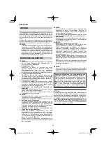 Preview for 114 page of HIKOKI DH18DPB Handling Instructions Manual