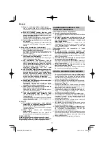 Preview for 60 page of HIKOKI DN 18DSL Handling Instructions Manual