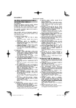 Preview for 122 page of HIKOKI DN 18DSL Handling Instructions Manual