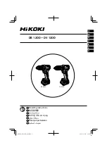 HIKOKI DS 12DD Handling Instructions Manual preview