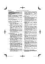 Preview for 8 page of HIKOKI DS 18DJL Handling Instructions Manual