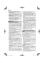 Preview for 10 page of HIKOKI DS 18DJL Handling Instructions Manual