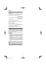 Preview for 28 page of HIKOKI DS 18DJL Handling Instructions Manual