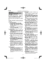 Preview for 62 page of HIKOKI DS 18DJL Handling Instructions Manual