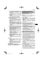 Preview for 63 page of HIKOKI DS 18DJL Handling Instructions Manual