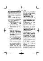 Preview for 110 page of HIKOKI DS 18DJL Handling Instructions Manual