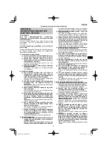 Preview for 67 page of HIKOKI DS18DA Handling Instructions Manual