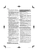 Preview for 68 page of HIKOKI DS18DA Handling Instructions Manual