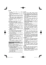 Preview for 84 page of HIKOKI DS18DA Handling Instructions Manual