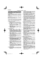 Preview for 130 page of HIKOKI DS18DA Handling Instructions Manual