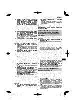 Preview for 131 page of HIKOKI DS18DA Handling Instructions Manual