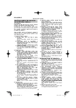 Preview for 138 page of HIKOKI DS18DA Handling Instructions Manual